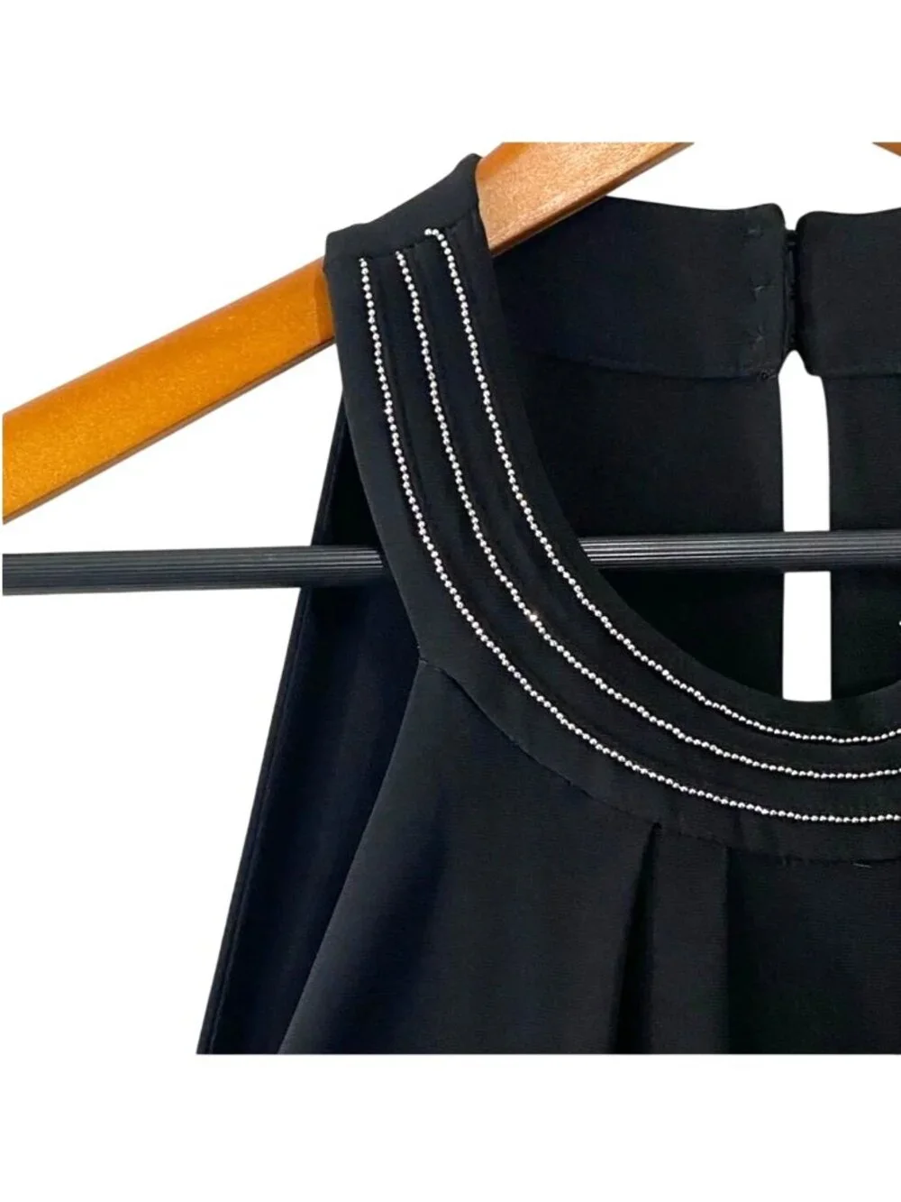 White House Black Market Halter Blouson Bodycon Fitted Mini Dress Size M Stretch